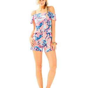 NWT Lilly Pulitzer Romper  "I'm so jelly" XS